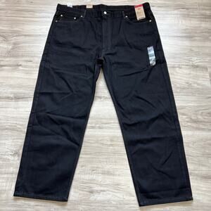 Levi's 550 Relaxed Fit Straight Leg  Men's Black Jeans (big & Tall) W48 L32